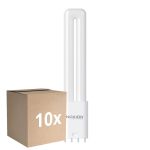 Fordelspakke 10x Noxion Lucent PL-L LED 7.9W 950lm - 830 Varm Hvid | 4-Pinde - Erstatter 18W
