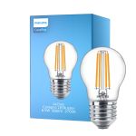 Philips Corepro LED Lustre E27 Kugle filament klar 6.5W 806lm - 827 ekstra varm hvid | erstatter 60W